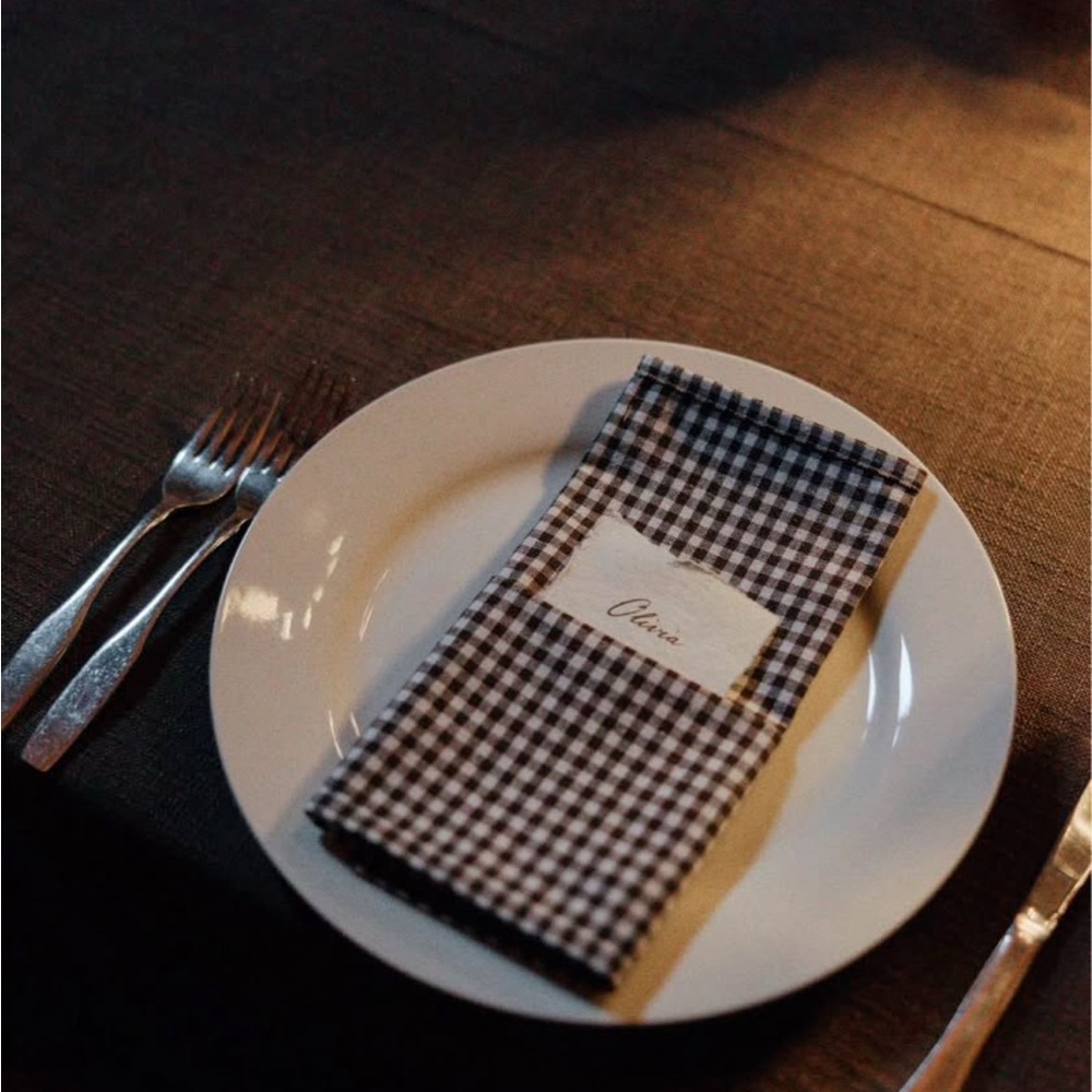 Panama Weave Rectangular Tablecloth in Brown